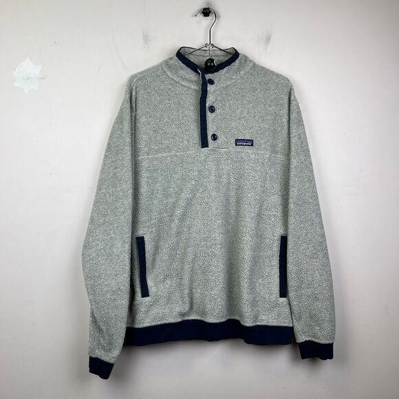 Patagonia Men's Shearling Button Fleece Pullover Size XL - Picture 1 of 5